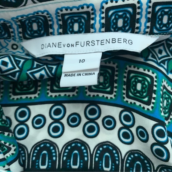 Diane von Furstenberg Seanna Silk Shirt Dress 10 - Picture 3 of 6